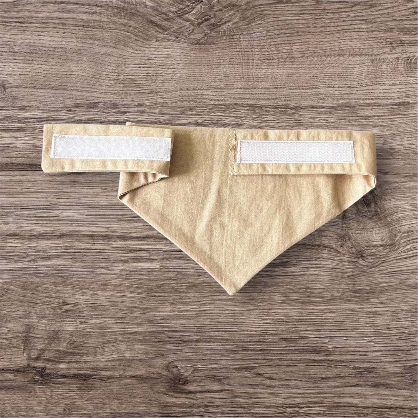 Handmade in the UK - Salty air, Anglesey hair Dog Bandanas in Almond š¾