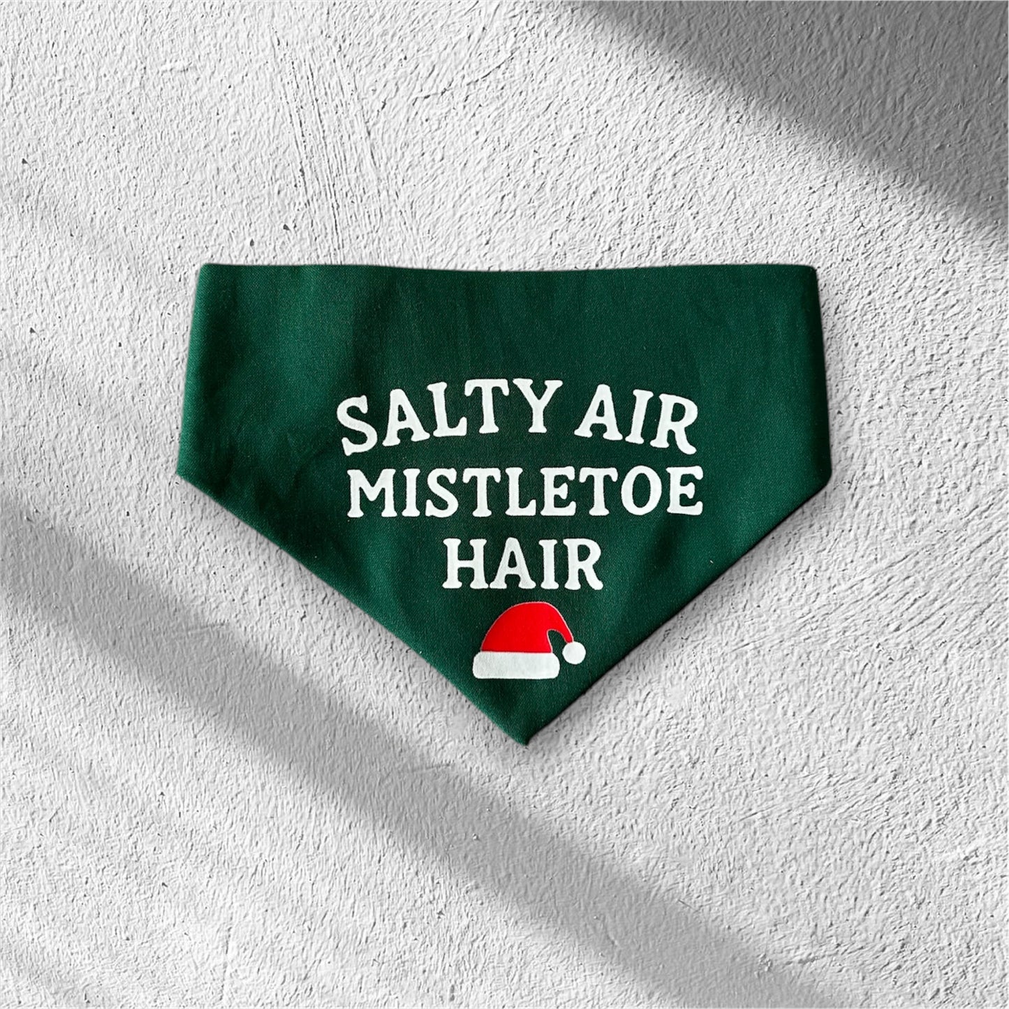 Salty Air, Mistletoe hair dog bandana in Medium 🎄🐾