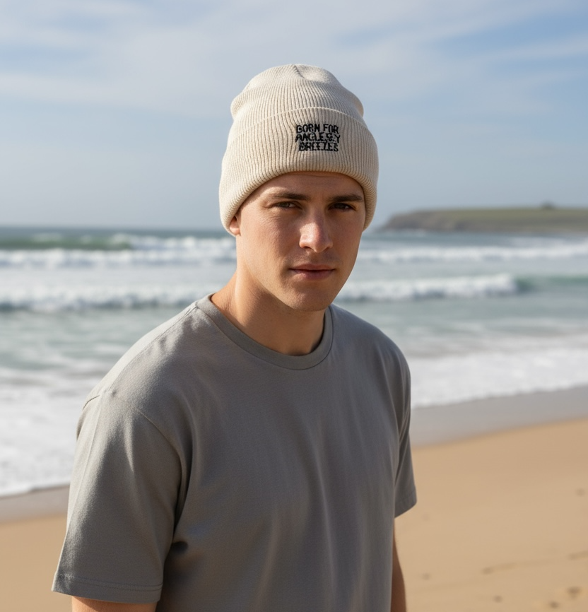 Born for Anglesey Breezes Embroidered Beanie