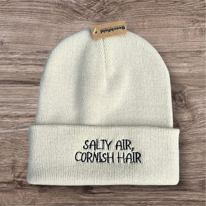 Salty Air, Cornish Hair Beanie in Cream