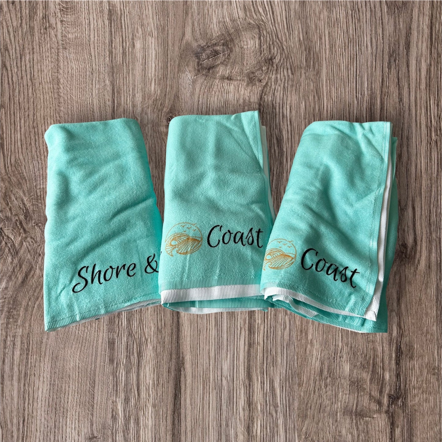 Life is Better on Anglesey Beach Towel – Mint & Orange